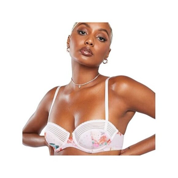 Savage X Fenty Garden Of Eden Lightly Lined Bra Floral Butterfly 36D - NWT - Picture 4 of 5